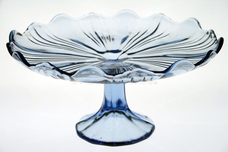 Glass cake stand royalty free stock photos