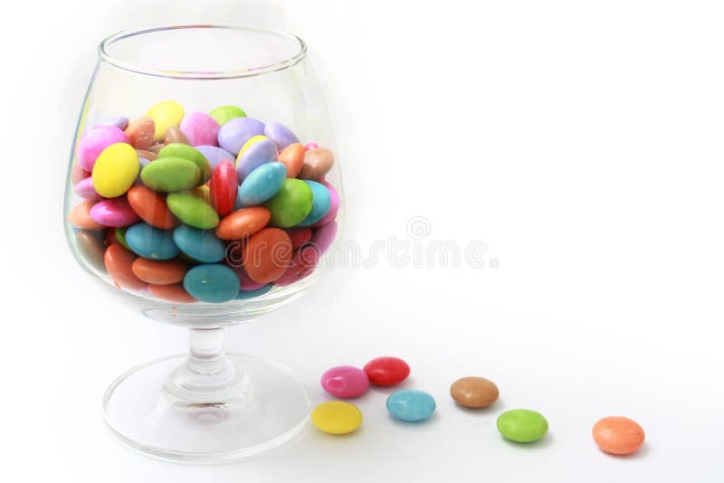 Glass of candies