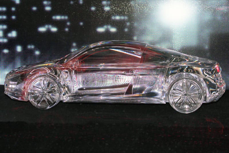 Glass car model stock image. Image of scaled, reflection 34650969