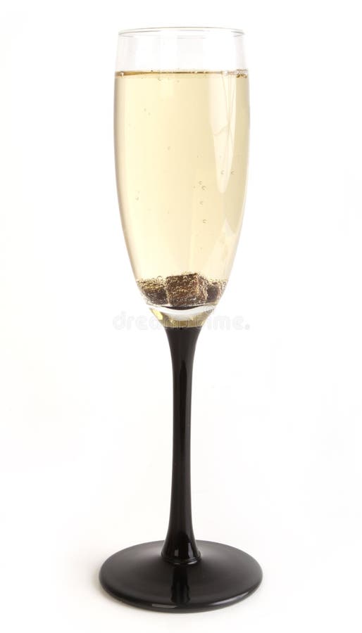 Glass with champagne