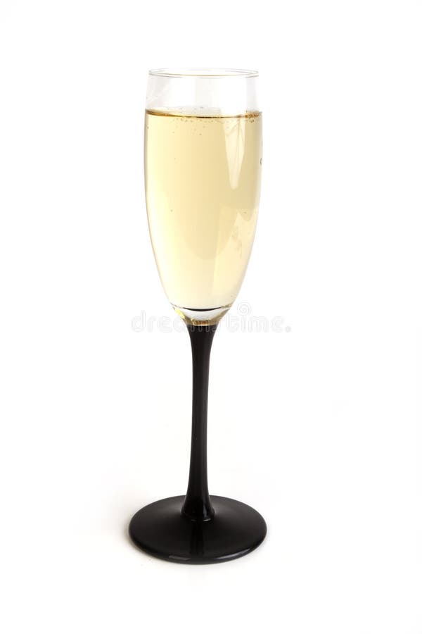 Glass with champagne