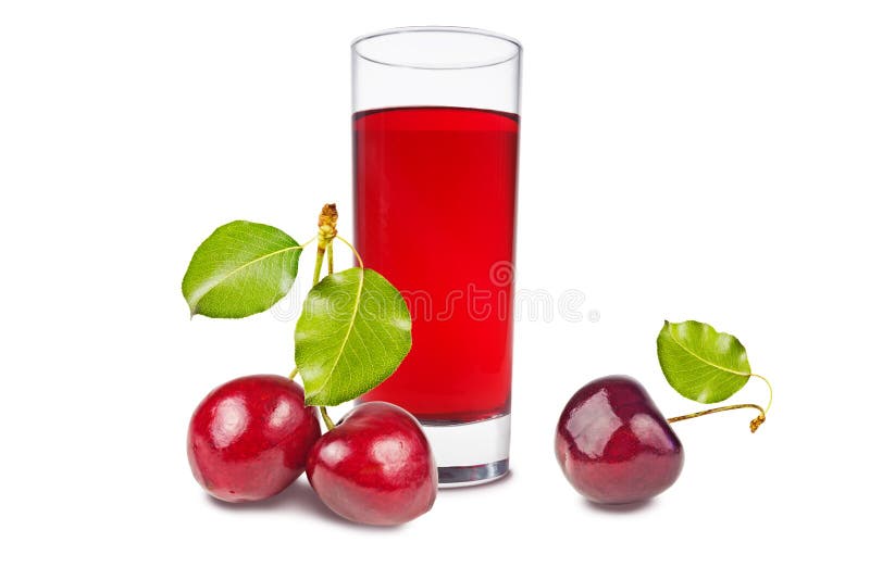 A glass of cherry juice stock image. Image of liquid 85823531