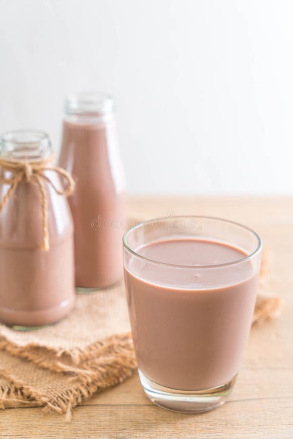 Glass of chocolate milk stock image. Image of dessert 101547917