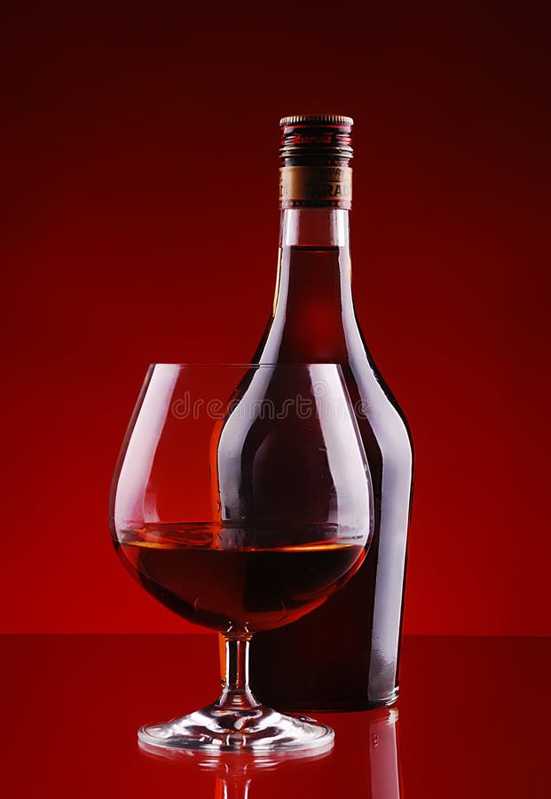 Glass of cognac