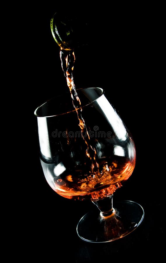 Glass of cognac