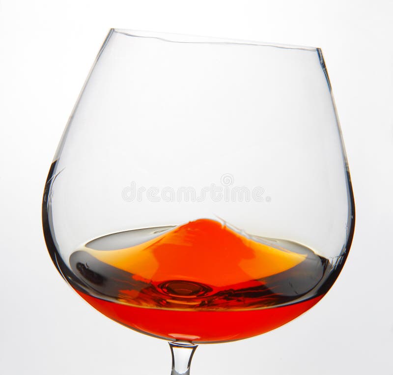 Glass of Cognac stock image. Image of cognac, luxury, drink 8440367