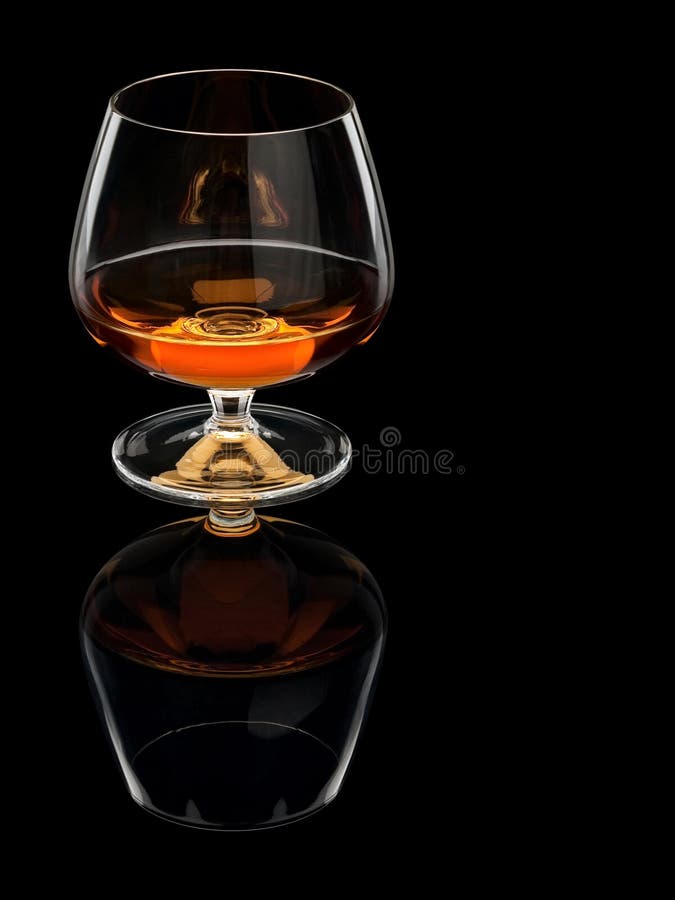 Glass with cognac stock image. Image of brandy, whisky 59987877
