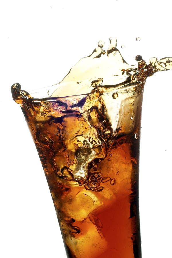 Glass with cola