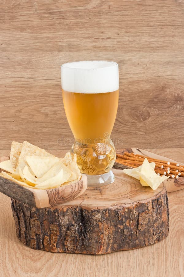 Glass cold light golden beer royalty free stock photo
