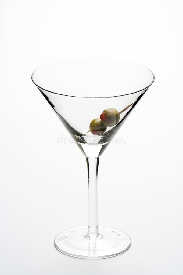 Glass cold martini cocktail isolated stock images