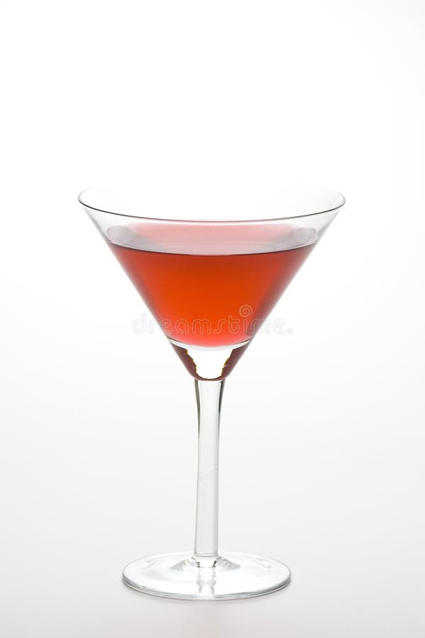Glass cold martini cocktail isolated royalty free stock images