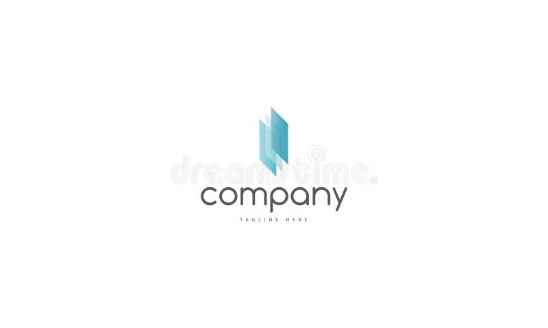 Glass 2 company abstract blue vector logo image