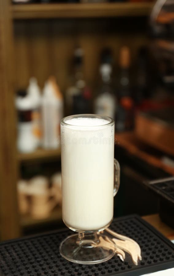 Glass Cup of Steamed Milk for Coffee Drink Stock Image Image of dark Glass Cup of Steamed Milk for Coffee Drink Stock Image Image of dark