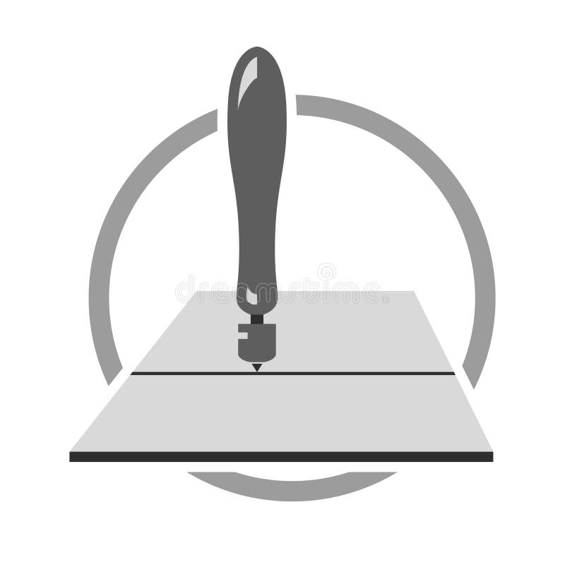 Glass cutting vector logo stock vector. Illustration of vector 96573477