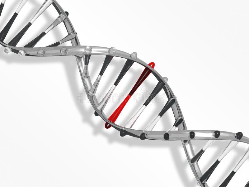 Glass DNA strand vector illustration