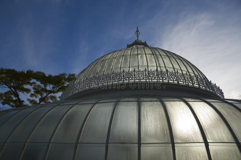Glass dome stock image. Image of greenhouse, sunlight 1557577