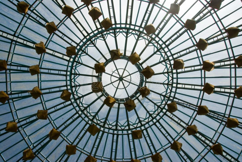 Abstract Of Glass Dome With Decorations Stock Photo Image of