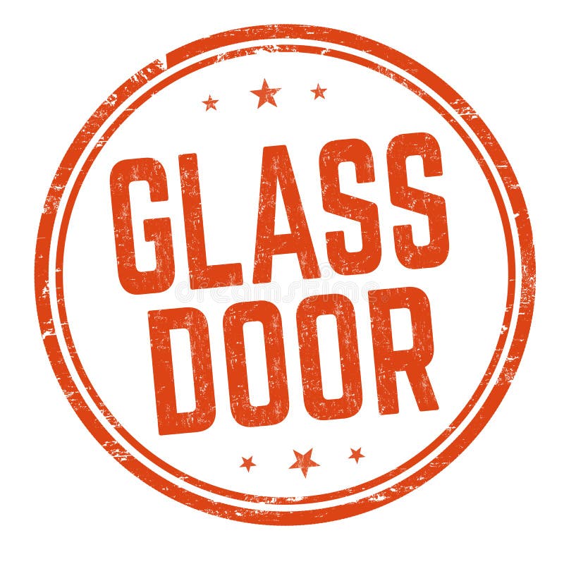 Glass door sign or stamp stock vector. Illustration of alert - 230769901