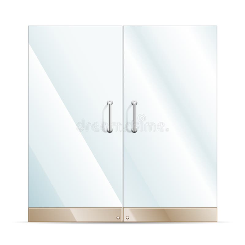 Glass Door Design Vector Illustration Stock Vector Illustration of