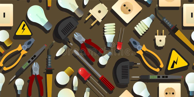 Glass Electric Light Bulb Electrical Outlet and Plug.. Lighting Device