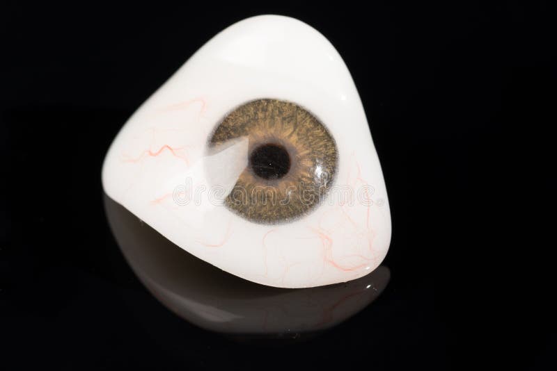 Glass Eye Prosthetic or Ocular Prosthesis on Black Stock Photo Image of rehabilitation