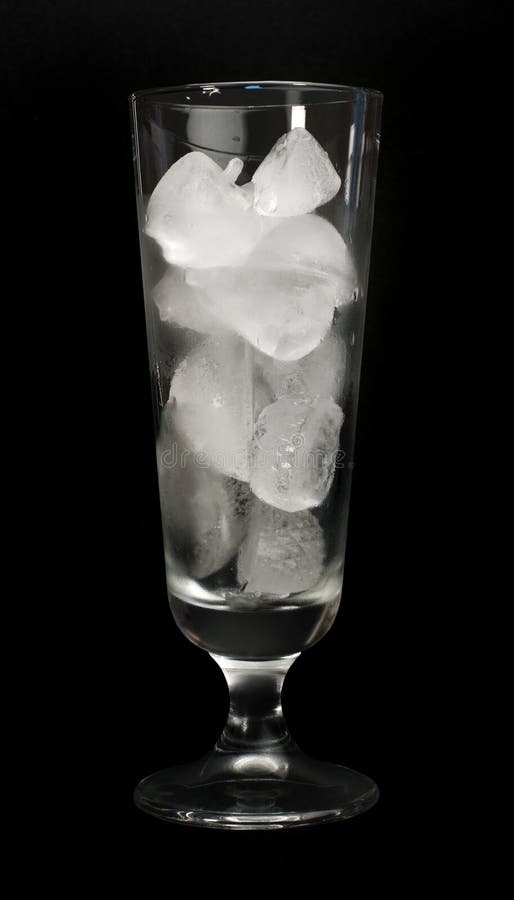 Glass filled with ice stock image. Image of object, clean 28868641