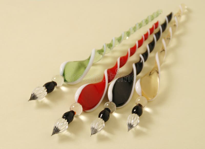 Glass fountain dip pen stock image. Image of style, writing 89211329