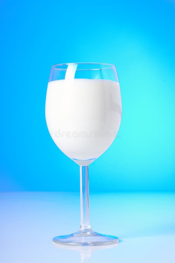 Glass of fresh milk