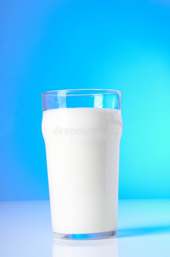 Glass of fresh milk