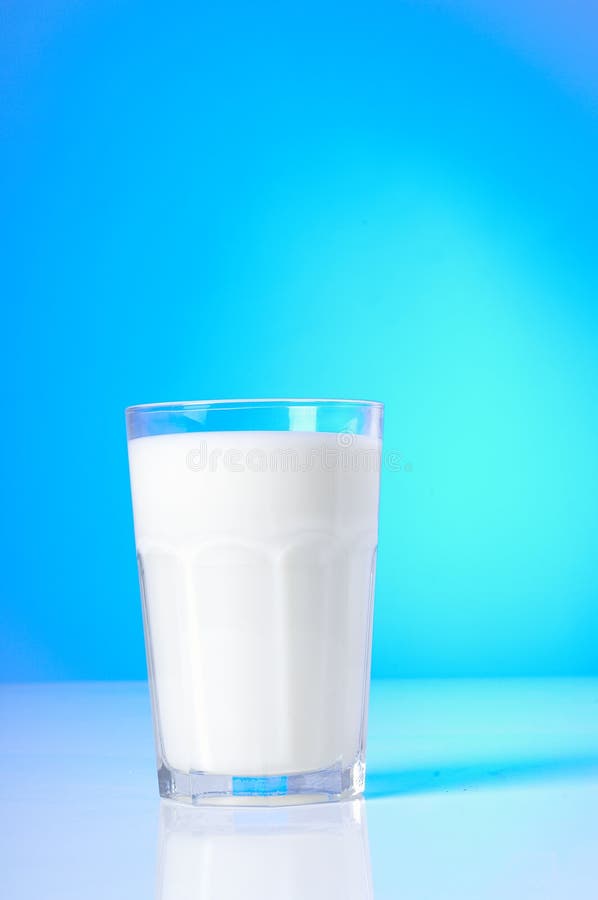 Glass of fresh milk