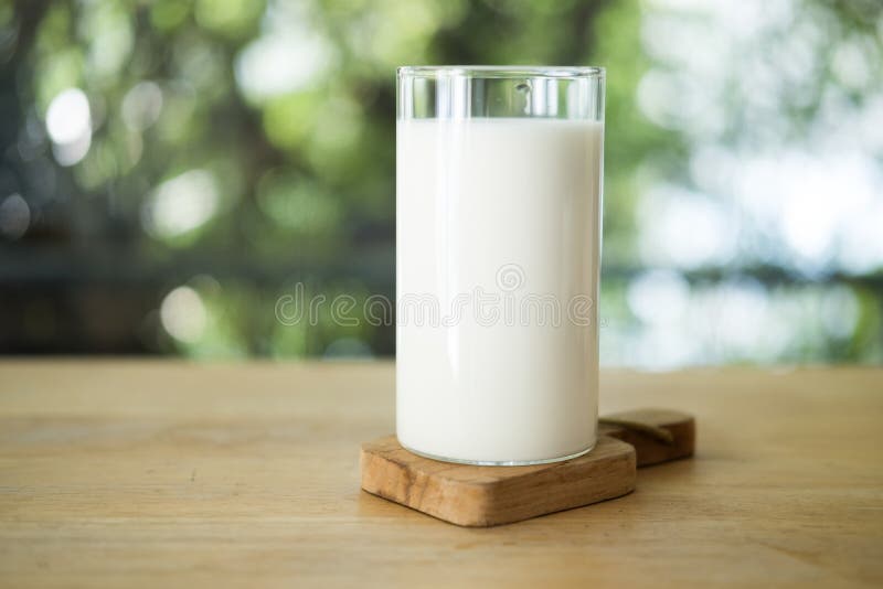 Glass milk tall of A Nice
