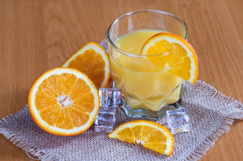 Glass of Fresh Orange Juice Stock Photo Image of juice, glass 269832424