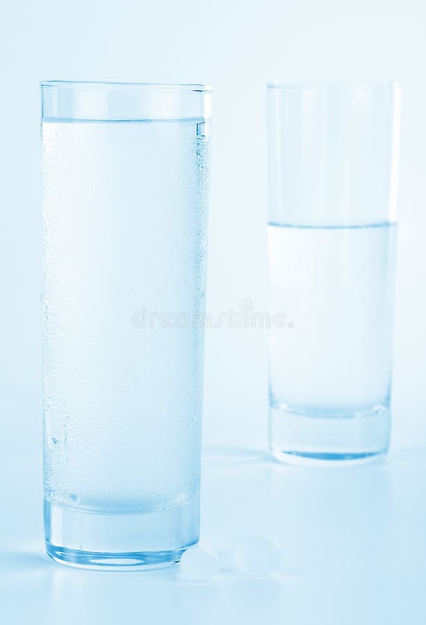 Glass of fresh water