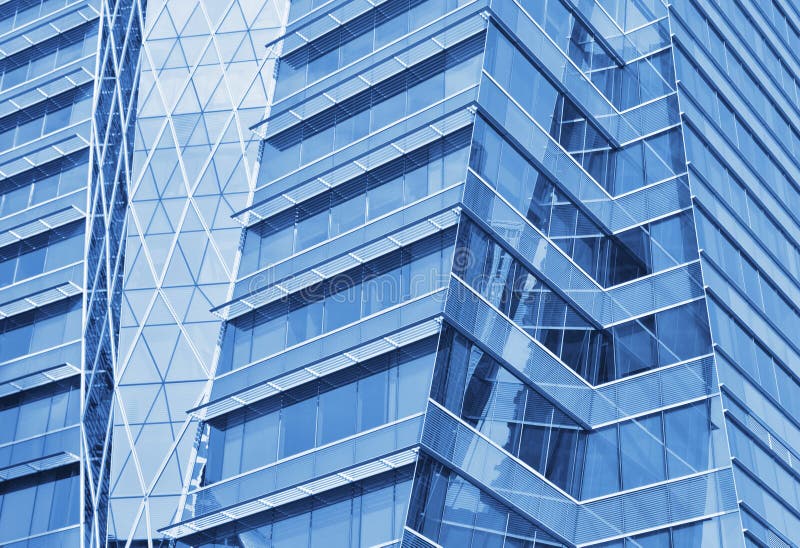Glass front of a modern office building stock images Glass front of a modern office building stock images
