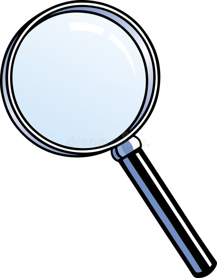Glass förstoring stock illustrationer
