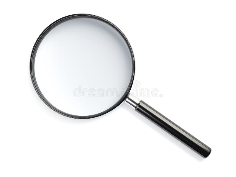 Glass förstoring stock illustrationer