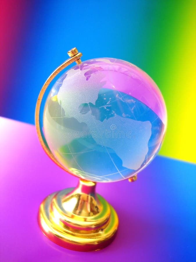 Glass globe of the world stock photo. Image of globe, country 3512994
