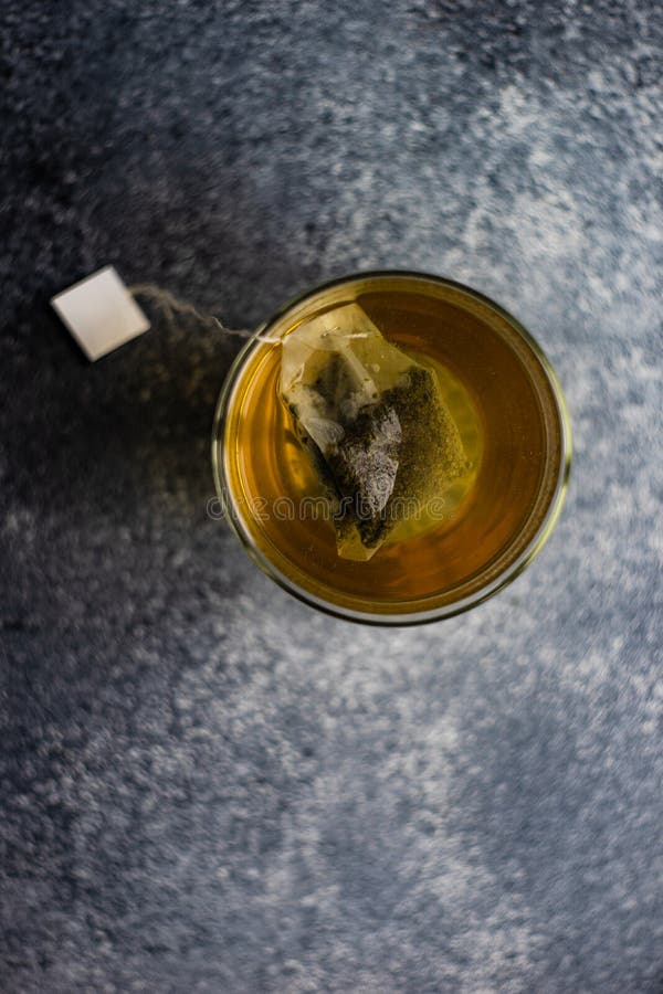 Glass of Green Tea in Glass Cup Stock Photo Image of space, beverage