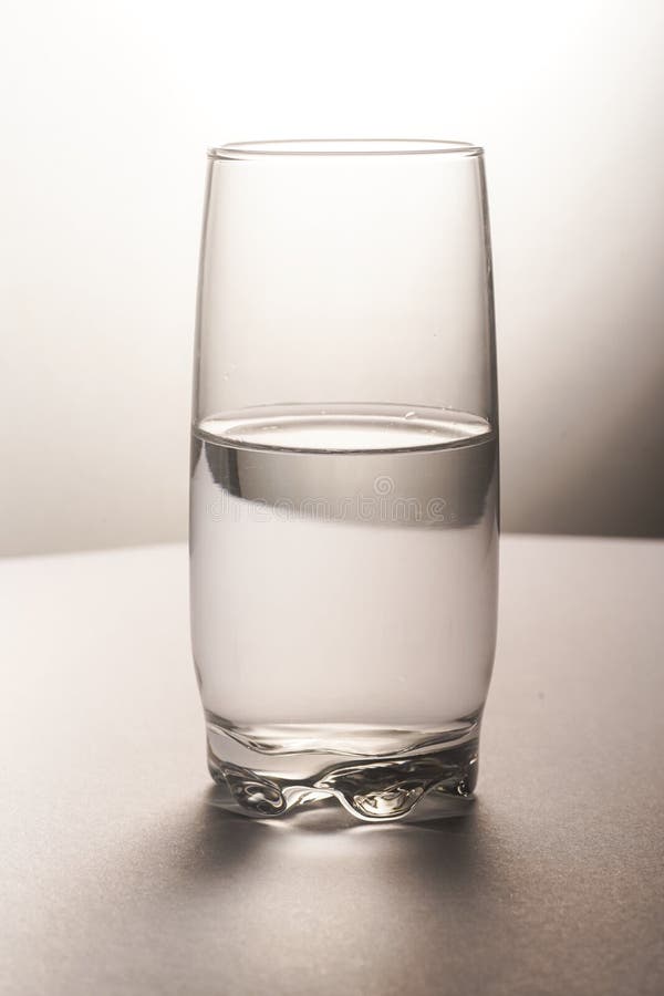 Glass Half Empty or Glass Half Full Stock Image Image of decision, fresh 189293281