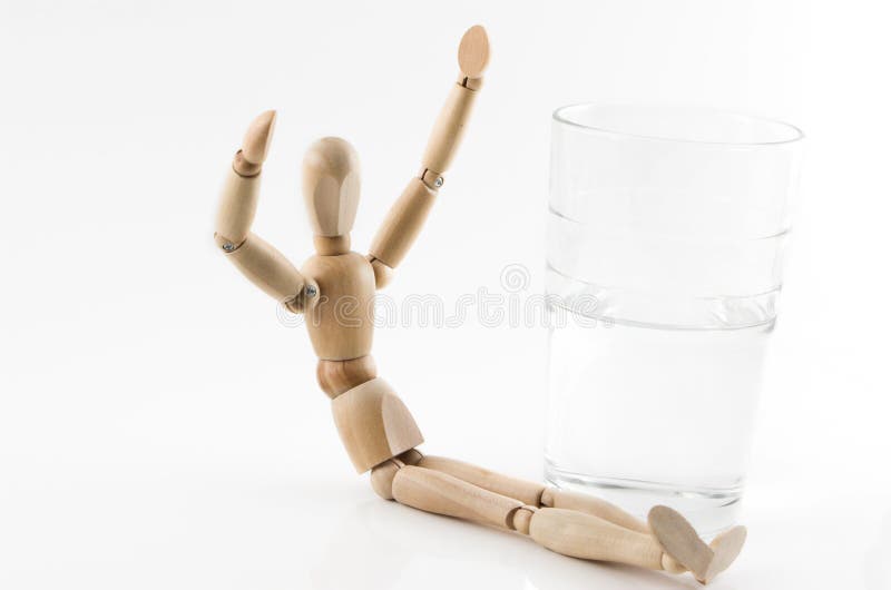 Glass half full 1 stock image. Image of positive, color 2156117