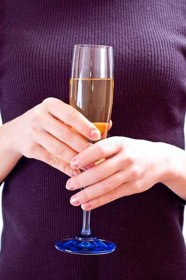 Glass in hands stock photo. Image of drink, female, women 12871880