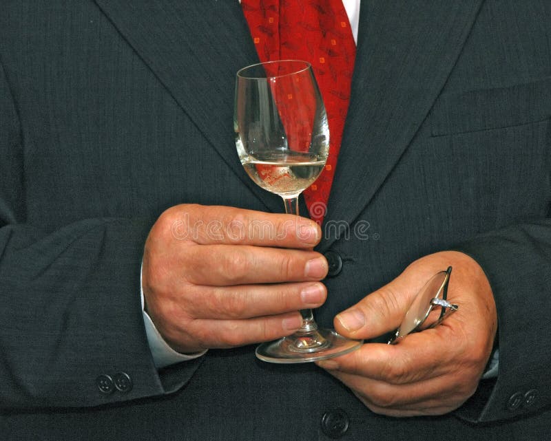 Glass in hands stock photo. Image of firm, glass, wine 846966
