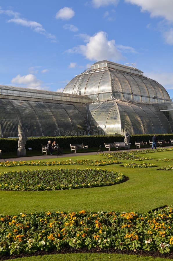 Glass house at Kew Gardens. stock photo Glass house at Kew Gardens. stock photo