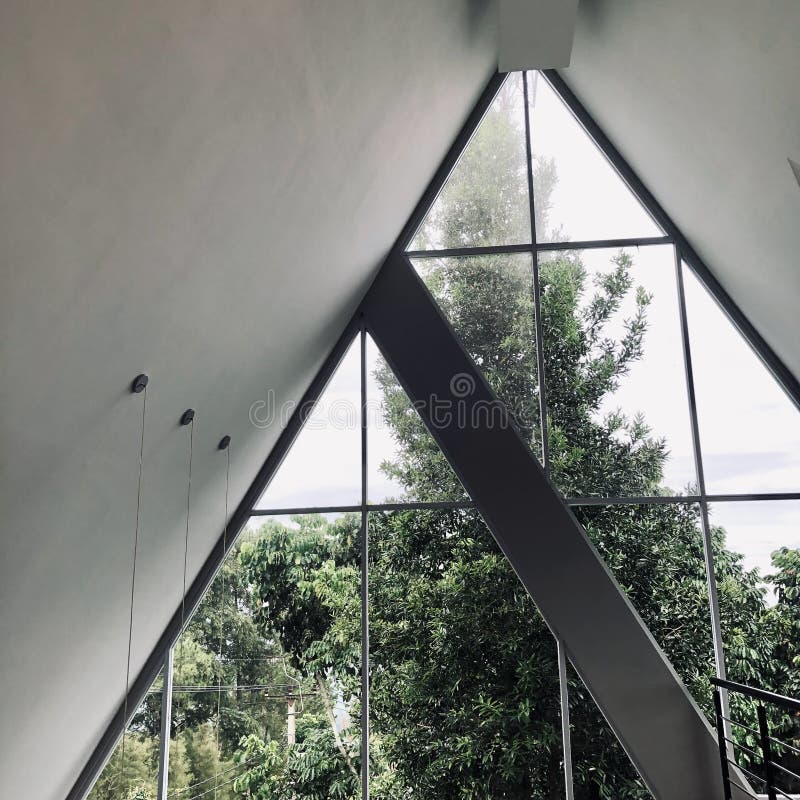 Glass House stock image. Image of house, glass, beautifully 265469311