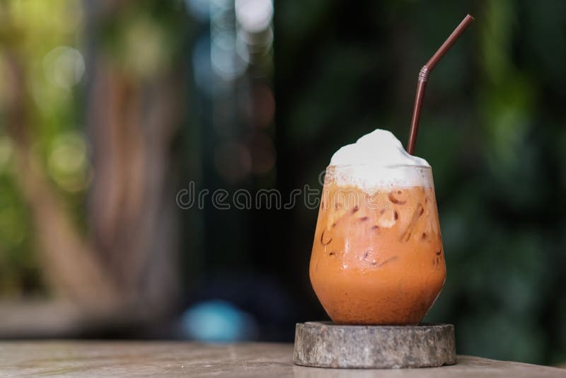 A Cup of Chocolate Milk in the Cafe Stock Photo Image of dessert