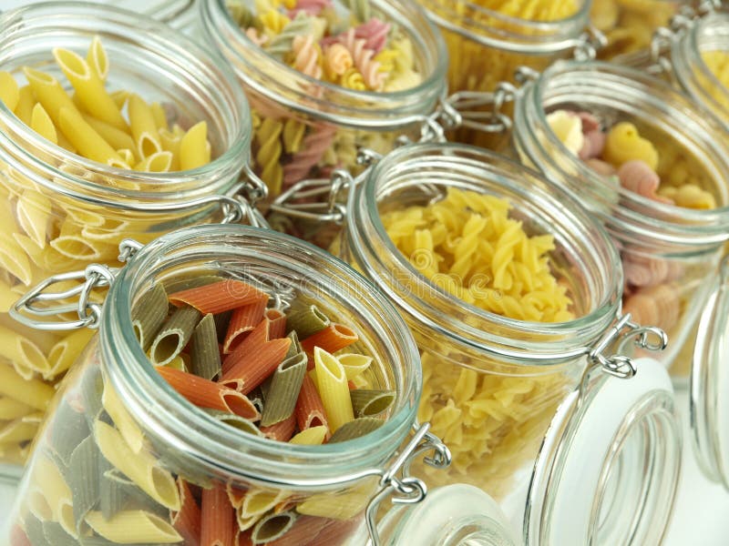 Glass Jar Filled with Pasta Stock Image Image of italian, pasta 17993109