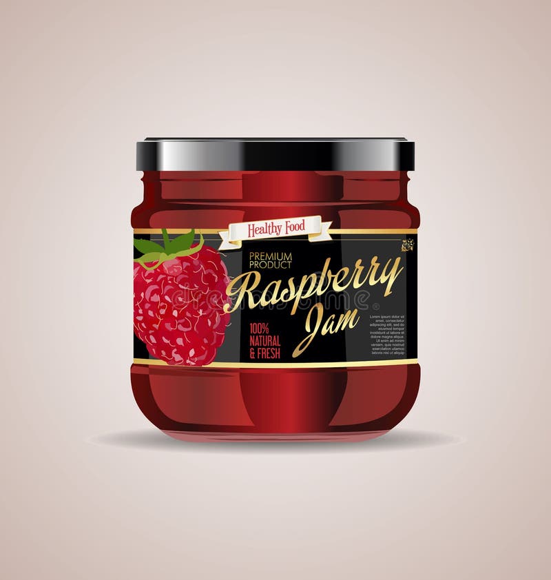 Download Glass Jar Mockup Strawberry Jam Package Design Stock Illustration - Illustration of berry, jelly ...