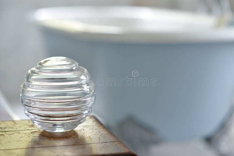 Glass jars stock image. Image of vase, bath, home, glass 82588693
