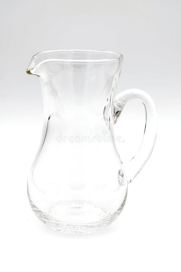 Glass Jug Isolated on a White Background Stock Photo Image of