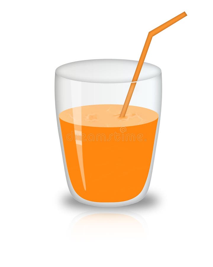 Glass of juice stock illustration. Illustration of single 8701540